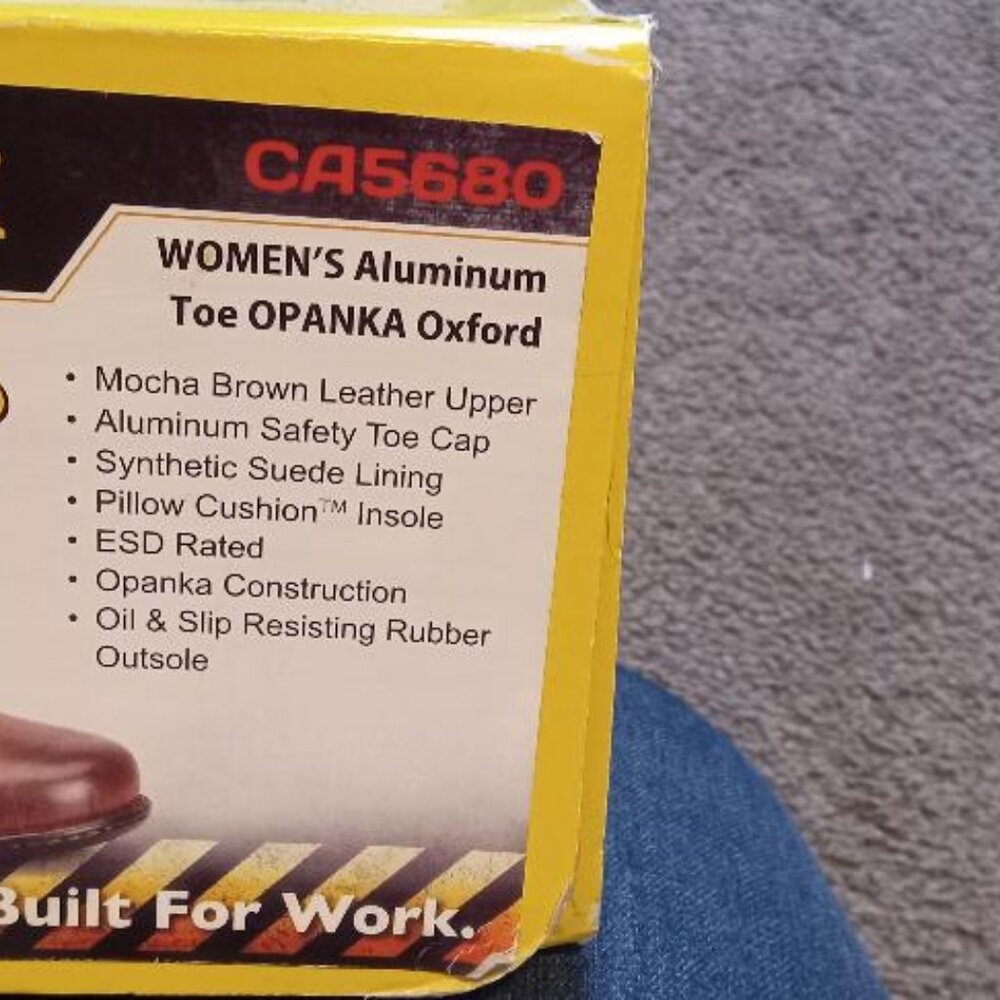Carolina Shoe CA5680 Aluminium Toe Opanka Oxford, women 8.5